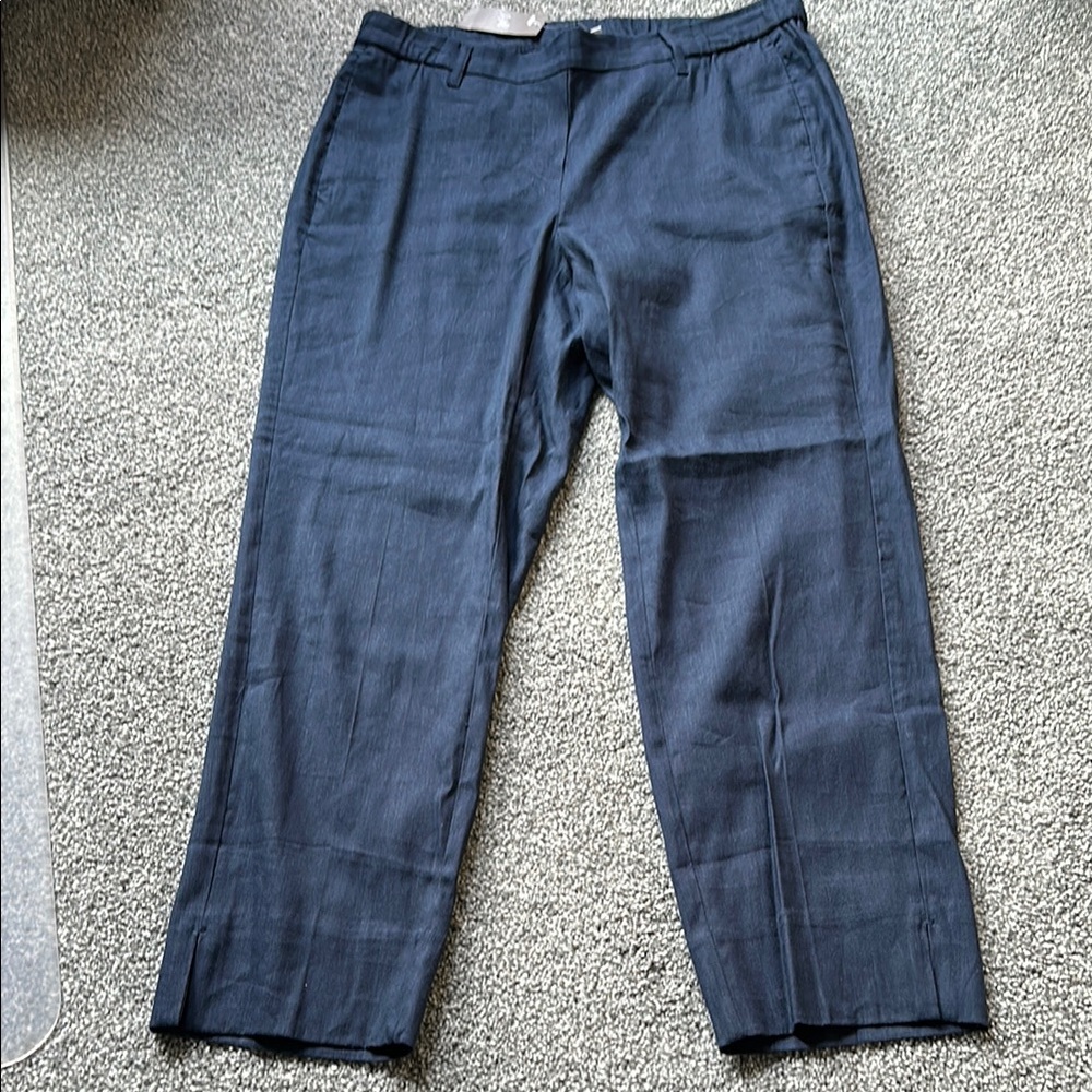 J Jill linen blend cropped pants